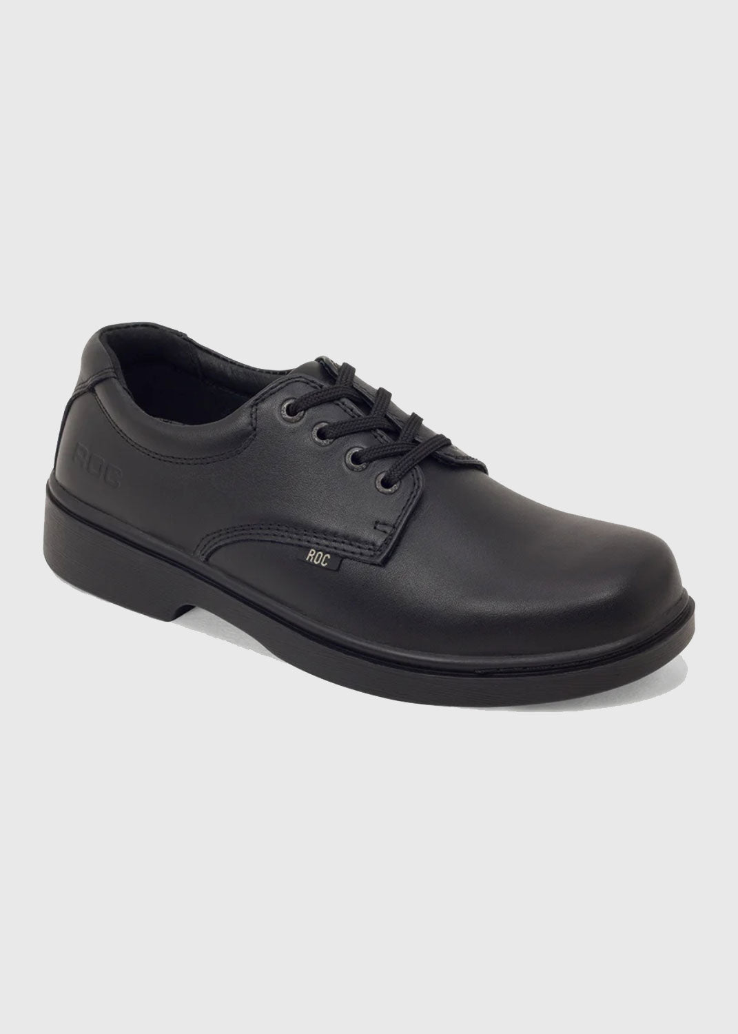 ROC Strobe Senior School Shoe - Black