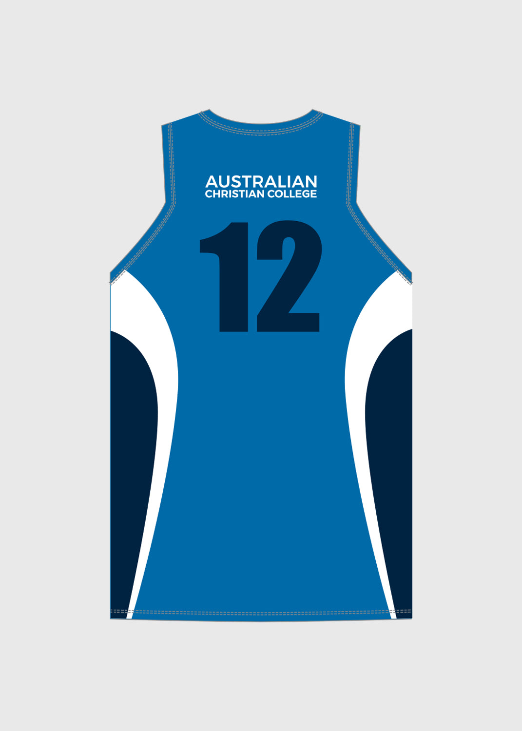 Female Numbered Basketball Singlet - Royal