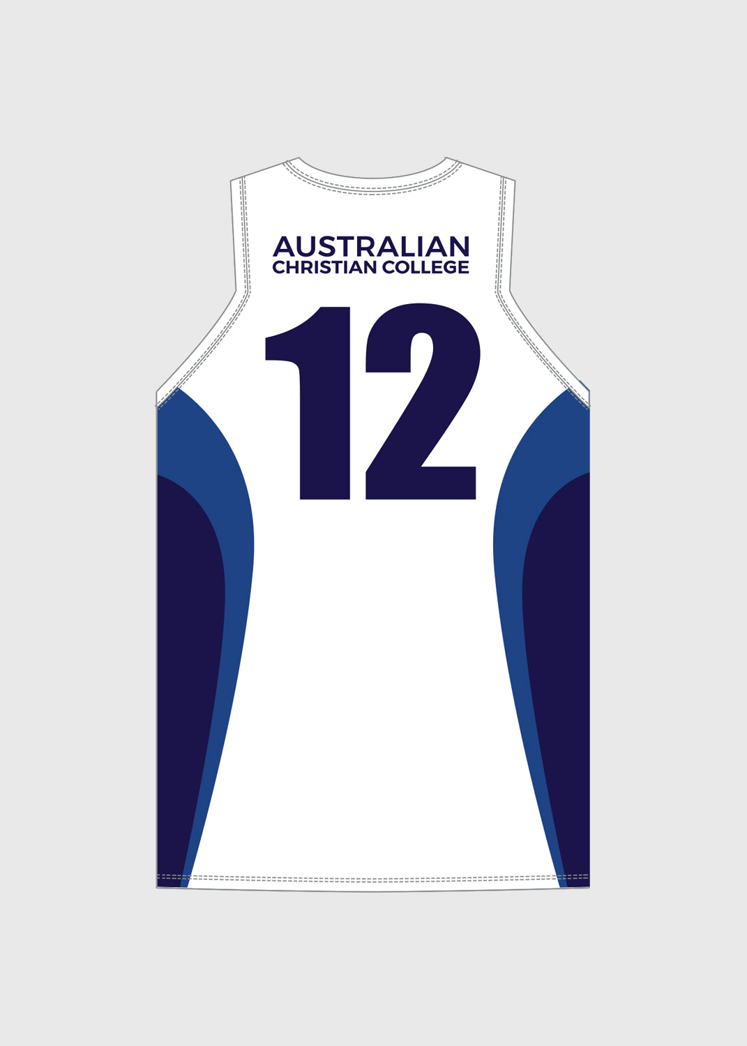 Male Numbered Basketball Singlet - White