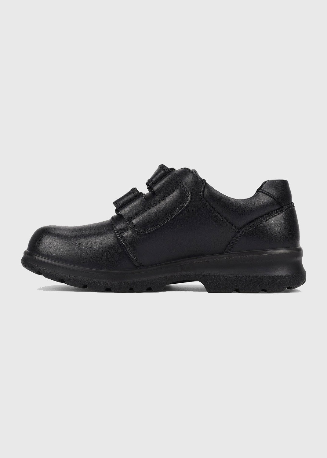 Clarks Kids League Velcro Shoes - Black