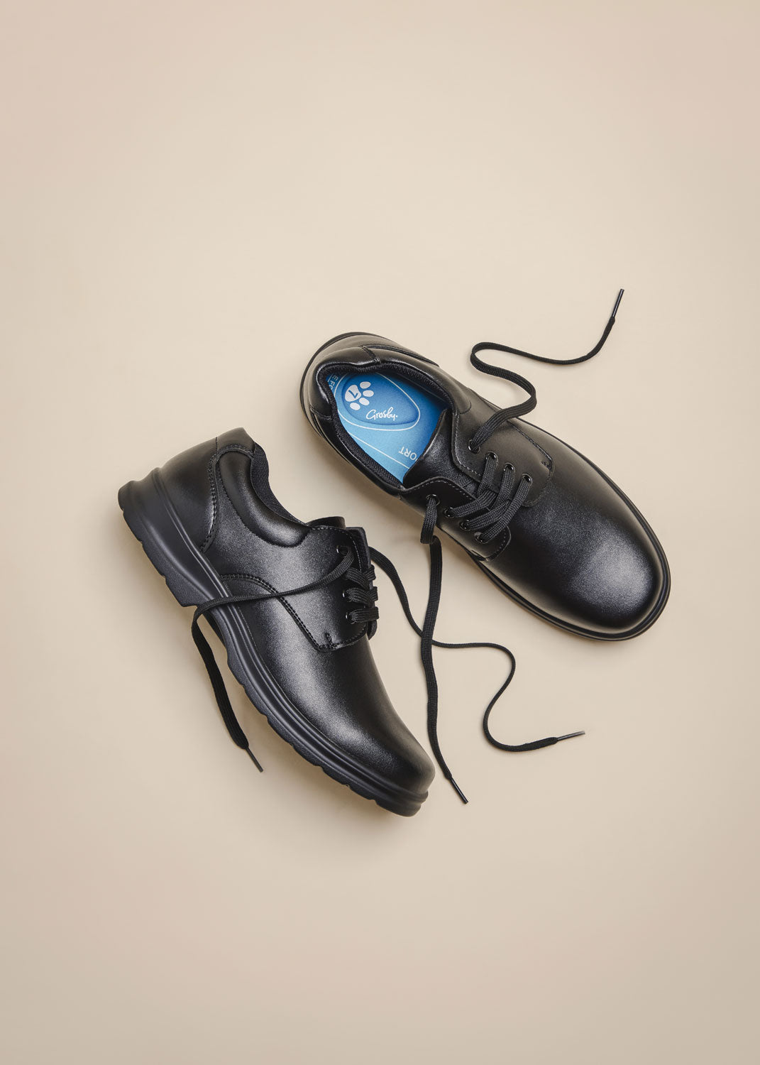 Grosby Educate 2 Snr School Shoe - Black