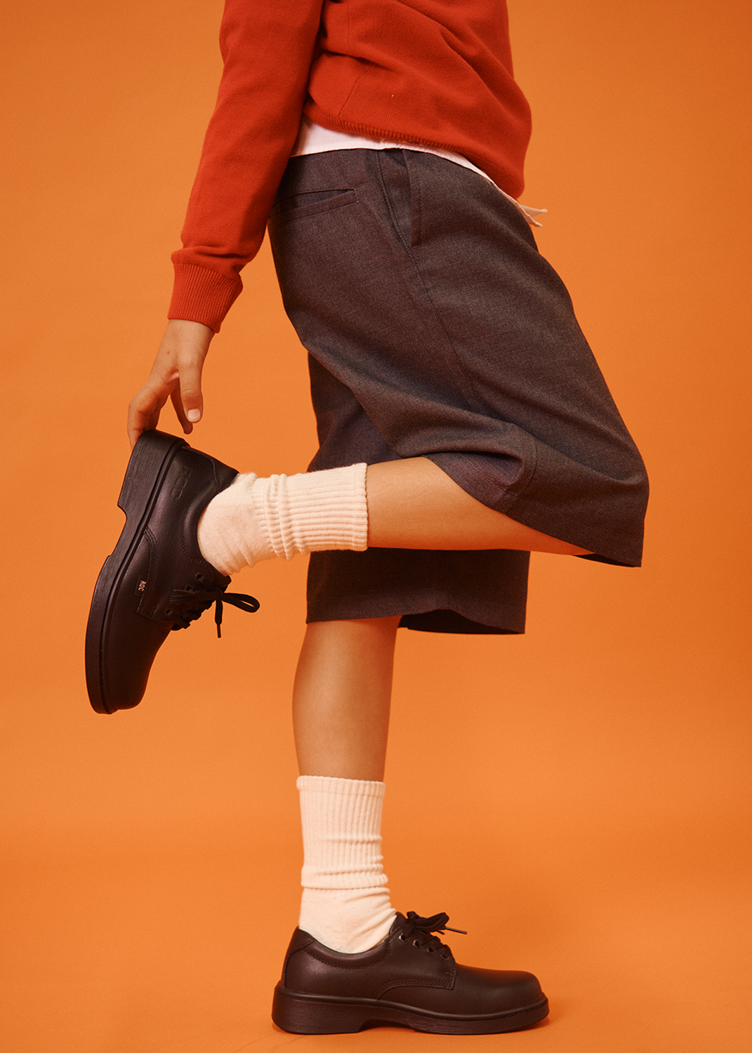 ROC Strobe Kids School Shoe - Black
