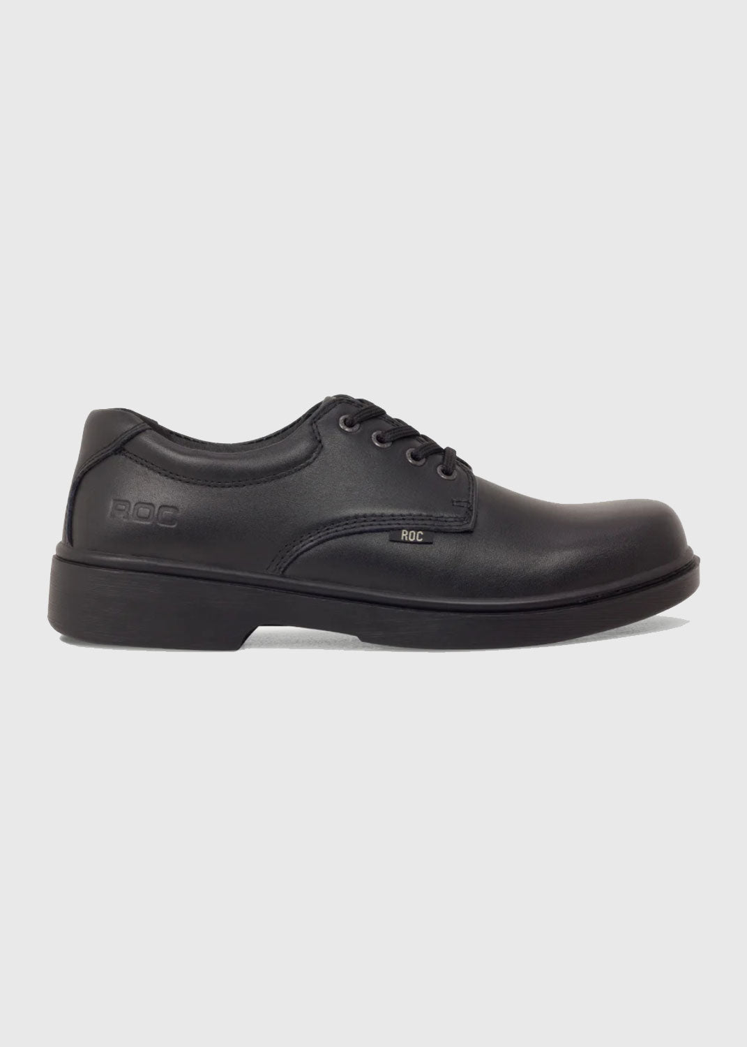 ROC Strobe Senior School Shoe - Black