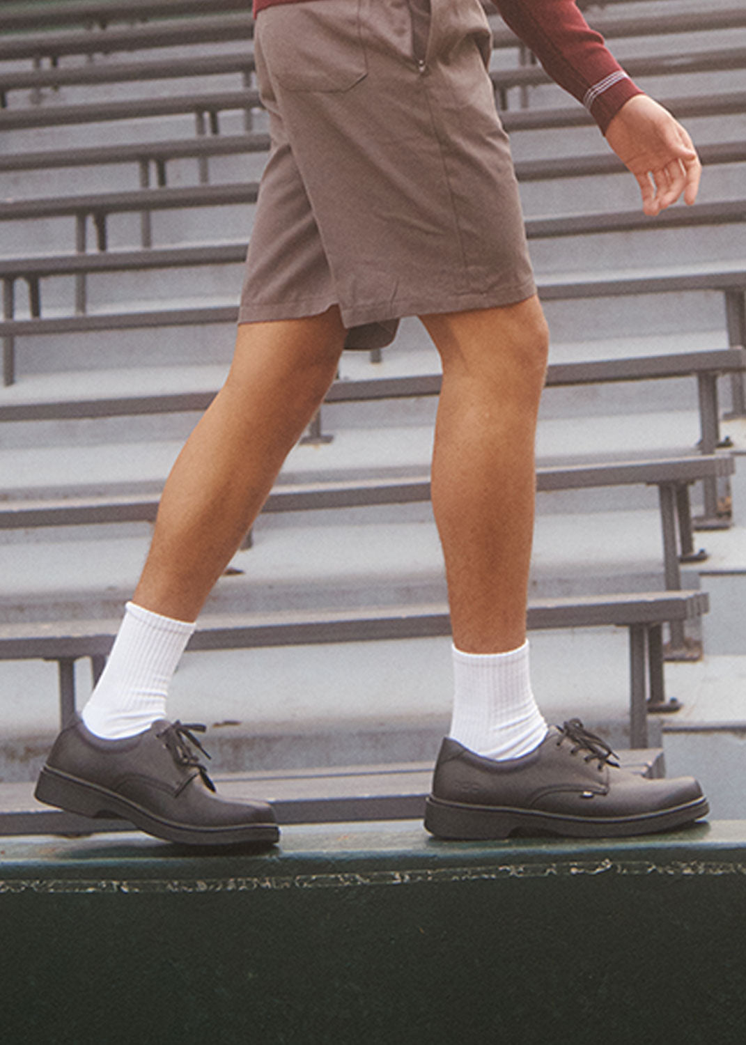ROC Strobe Senior School Shoe - Black