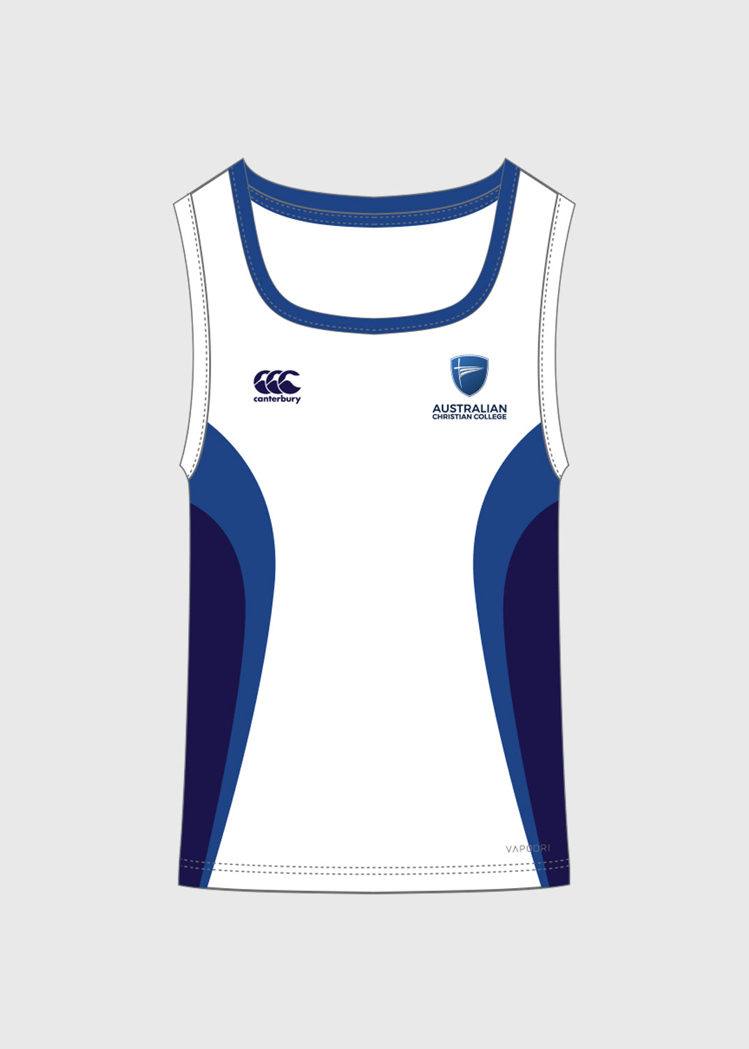 Female Numbered Basketball Singlet - White