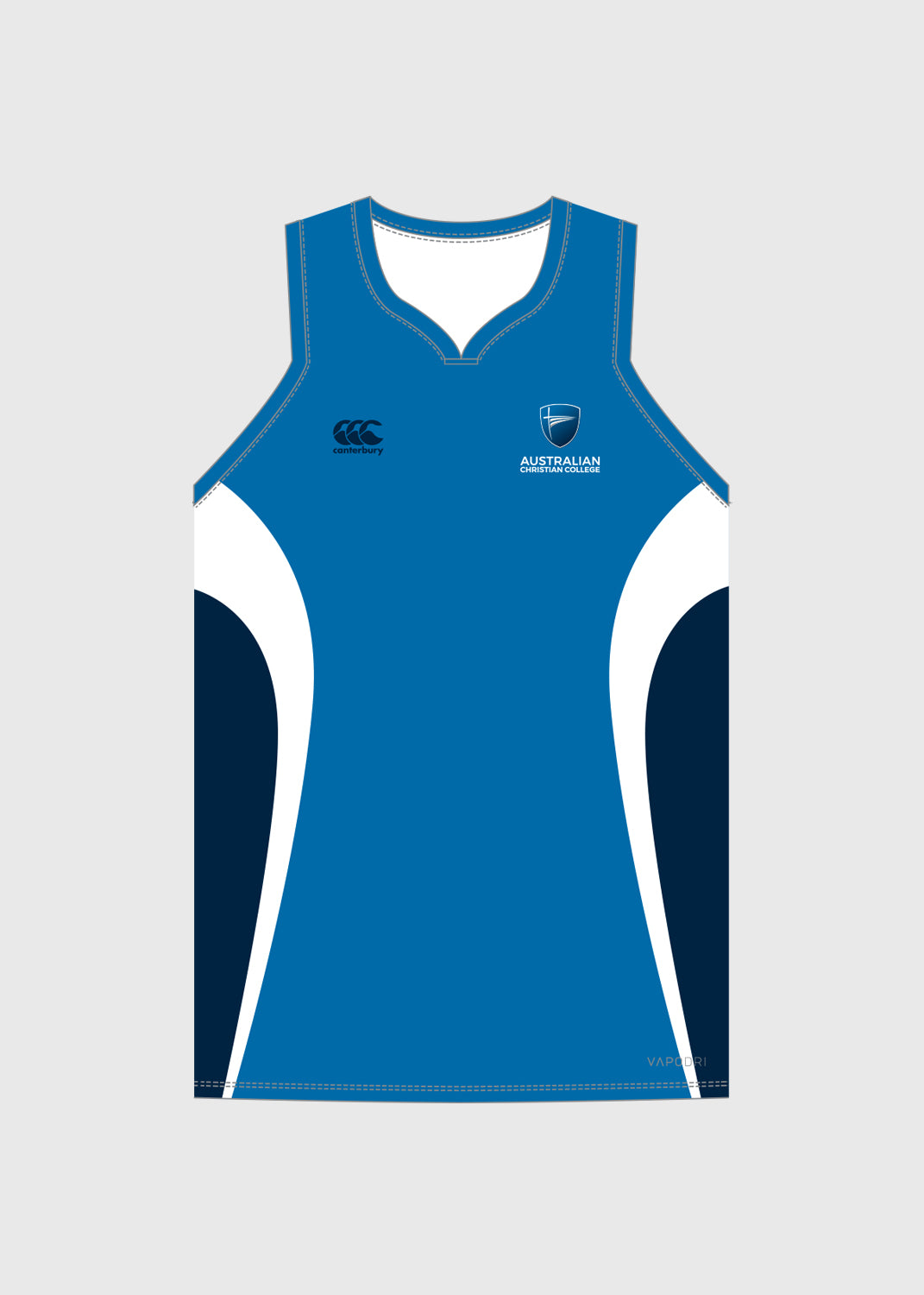 Female Numbered Basketball Singlet - Royal