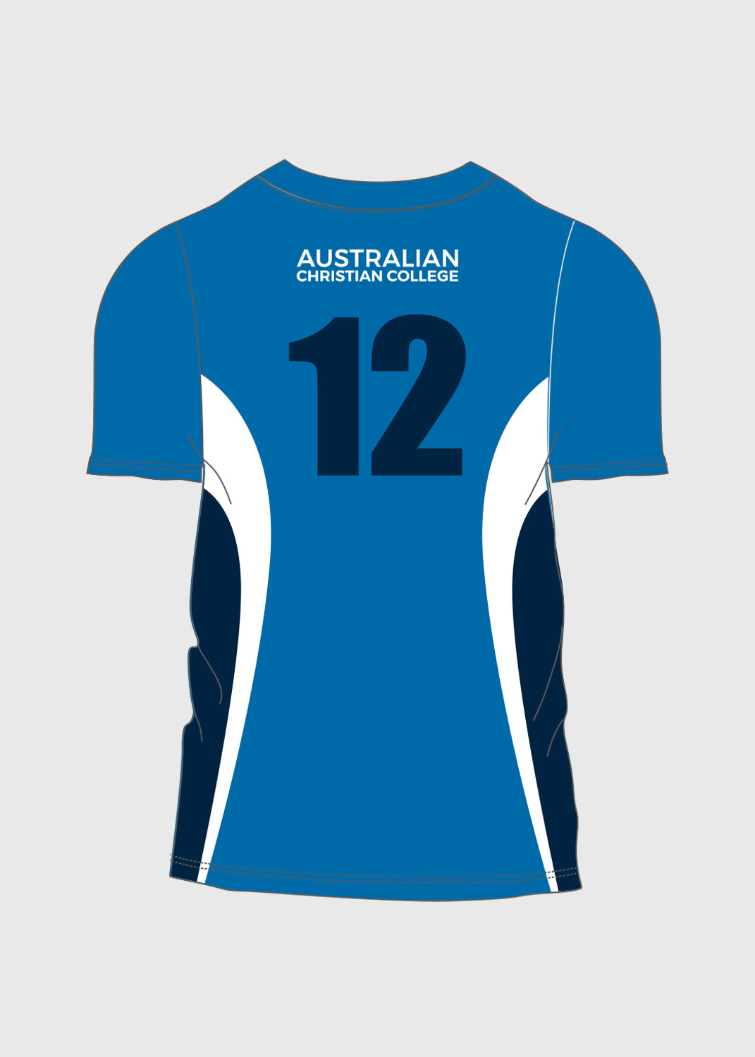 Male Numbered Multi-Sports Tee - Royal