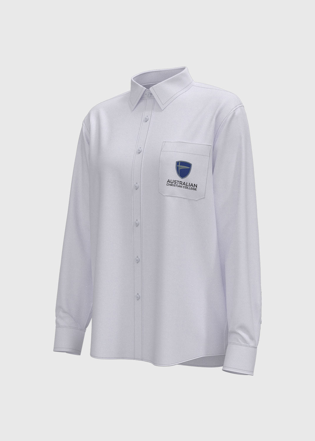 Shirt L/S White 7-12