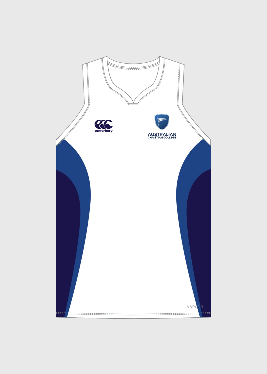 Youth Basketball Singlet - White
